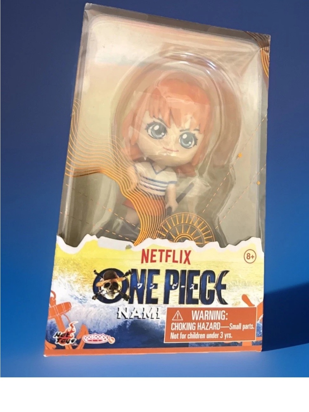 Netflix One Piece Nami Collectible Figure - Orange Hair, Blue Outfit
